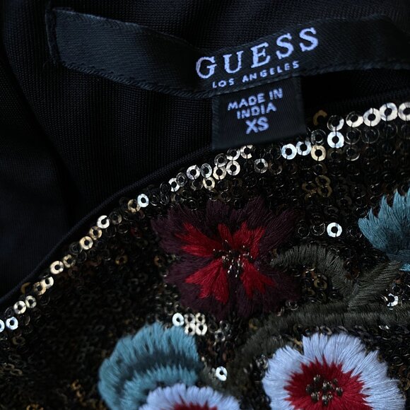 Embroidered Sequin Crop Top Cocktail Party Top Shiny Gold Crop Top Festival Glam - Picture 2 of 10